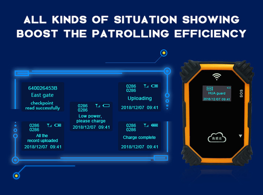Tracking Security Guard Patrol Monitoring System Waterproof RFID GPS 4G Report Device
