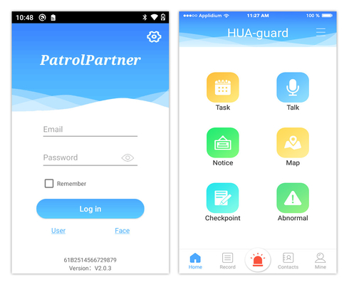 Waterproof Android 10 Guard Tour Patrol System RFID QR Code Support