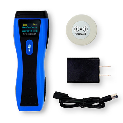 Led Display Checkpoint Guard Parol Management System Rfid Reader With 3 Steps Torchlight
