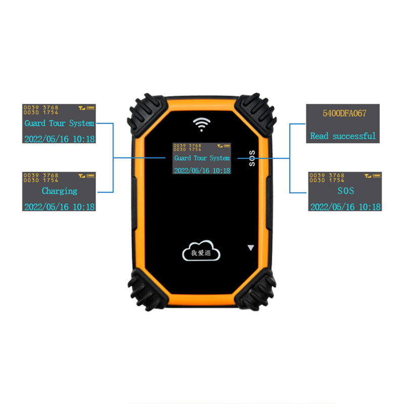 Management Real Time Guard Tour System Suppliers GSM GPS Checkpoint Waterproof